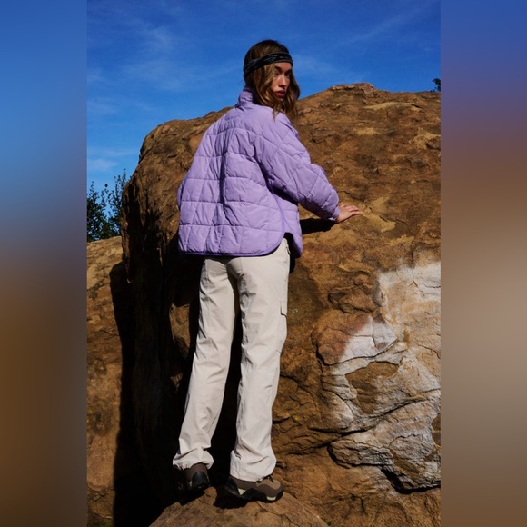 Sale!▪️NWT Free People Pippa Packable Puffer Jacket in Vivid Lilac - Picture 3 of 10